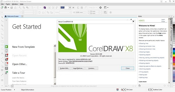 Corel Draw X8 Crack + Serial Number Full Version Free Download